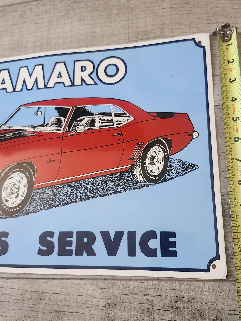 1969 Chevrolet Camaro Z28 Metal Sign - Parts & Service Retro Garage  12